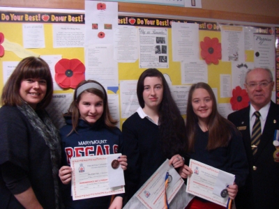 Marymount Students Earn Top Prizes in Remembrance Day Contest