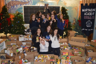 Marymount Regals Step Up Their Annual Food Drive Challenge