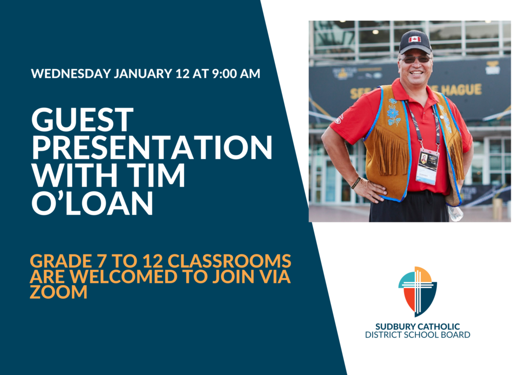 Join us! Guest Presentation by Indigenous War Veteran, Tim O’Loan